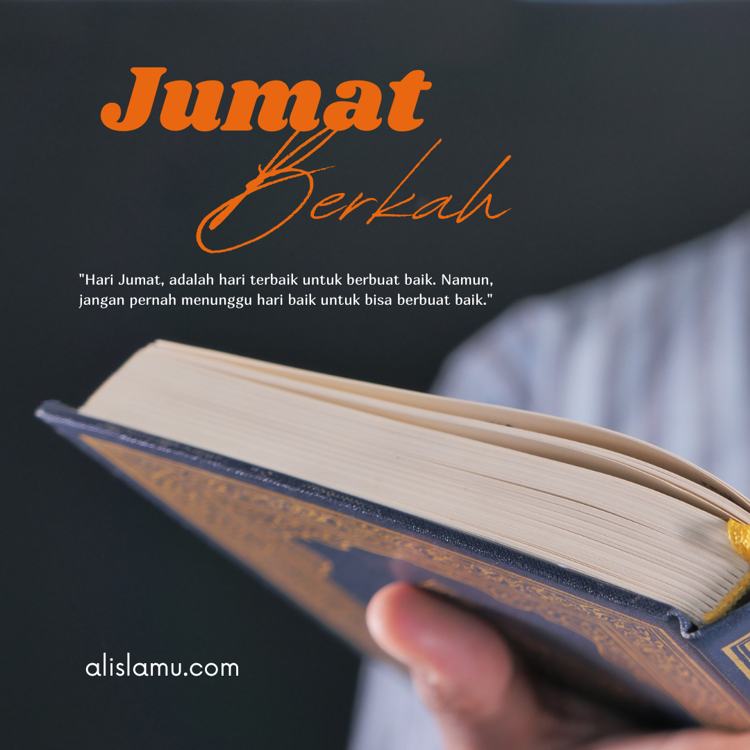 Oranye ilustrai jumat berkah instagram post