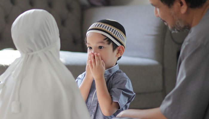 Keluarga ibu anak ayah doa shalat